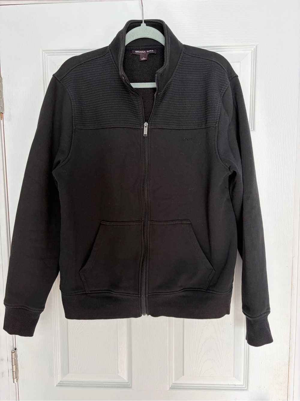Michael Kors Men's Black Full-Zip Sweatshirt Size L